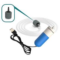 Adjustable Speed Aquarium Oxygen Air Pump Ultra Quiet Aquatic Terrarium Filter  Fish Tank Blue