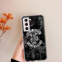 Sons of Anarchy dėklas telefonui Samsung S24 FE Galaxy S22 S25 Ultra S25 Edge S21 S23 FE S20 S10 Plus Dangtelio Korpusas Coque Skaidrus Silikonas Samsung S24