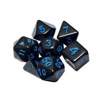 DND-Dice Set Sharp-Edge Galaxy-Dice Acrylic Polyhedral Dice for Dungeons-and Dragon-D20 Tabletop Roleplaying Party-Games mėlyna