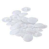 100 VNT Savisriegiai Varžtai 17mm Plastikiniai Veržlės Varžtai Dangteliai Balti 3 viename Varžto Dangtelis Ekscentriko Ratukas Dekoratyvinis Dangtelis Varžtų Galvutė 1
