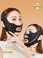 Black Face Slimming Band for V-Lift & Double Chin Reduction beige