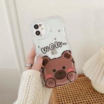 Case For Samsung Galaxy A52S A54 A24 A14 A05 A05S A34 A04E A53 A33 A23 F06 Cute Bow Teddy Bear Cartoon Silicone Wave Side Cover Samsung A33 5G