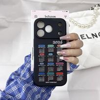 Fashion 2026 Calendar Phone Case For iPhone 15 17 Pro 16 14 13 12 11 XR XS Max 7 8Plus Happy New Year Soft Silicone Cover Fundas iPhone XS