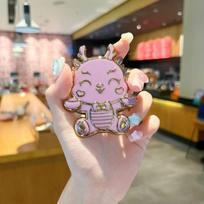 Foldable Mobile Phone Holder Cartoon Dragon Table Phone Holder  2024 New Year Gifts violetinė