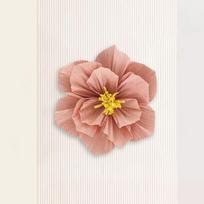 Crepe Paper 3D Floral Art Decoration for Weddings & Parties 20cm (without adhesive) šviesiai rausvos spalvos