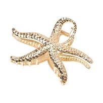Modern Starfishes Hair Grip Strong Metal Construction Ideal For Everyday Wear Special Occasion auksas