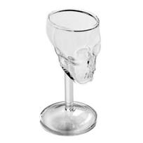 Skull Shot Glasses, Creative Gothic Vodka Whiskey Tumbler Goblet, Borosilicate Glass Spirit Cup for Bar Home, Halloween Party Gift 1pc