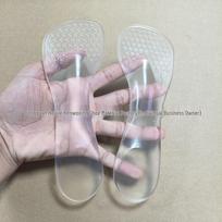 Transparent Silicone Arch Support Insole: Shock-Absorbing, Anti-Pain, Three-Quarter Gel Pad Adult One Size skaidri