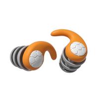 Ear Protector Waterproof Ear Plug Noise Reduction Silicone Earplugs Swimming  Sleeping S oranžinė