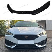 Maxton stiliaus ABS priekinio buferio lūpos spoilerio skirstytuvo difuzorius Seat Cupra Leon MK4 2021-2024 m. iki veido patobulinimo kėbulo komplektams Tuning Gloss Black