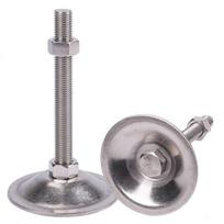 304 Nerūdijančio Plieno Reguliuojama Kojelė, Plokščiu Dugnu Grindų Varžto Pagrindas, Metalinė tvirtinimo kojelė M8/M16 Diameter 40 (Hole 8/10/12)