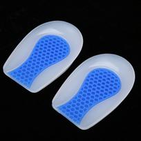 Heel Cup Silicone Insole Shoe Inserts Pad Shock Absorption Elastic Sport Shoe Cushion