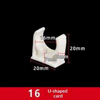 100 Pieces/Pack PVC Conduit Clamps For 16/20/25/32mm Pipes U-shaped Water Pipe Clamps