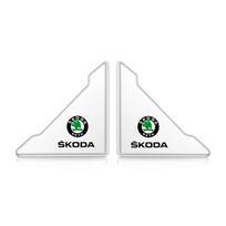 LQLT3 2pcs Car Door Corner Protection Sticker Anti-Collision Protector For Skoda Yeti VRIS Octavia a5 a7 Karoq Kamiq Fabia Kodiaq