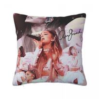 Vintage Pop Music Ariana Grande Square Pillowcase Pillow Cover Cushion Zip Decorative Comfort Throw Pillow for Home Bedroom 30x30 cm 12x12 in