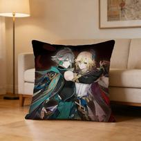 Genshin Impact Kaveh Alhaitham Pillow Case Pattern Printed Pillowcase For Living Room Sofa Cushion Cover 30X30cm