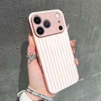 Wenyi Fan Pink Line Apple 17 Mobile Phone Case 14promax Creative Stripe iPhone13 Premium Protective Case iPhone17