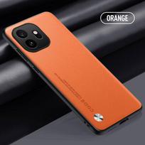 Luxury PU Leather Case For Oneplus 15/15T Back Cover Matte Silicone Shockproof Full Protection Phone Case For Oneplus15/15T Oneplus 15 oranžinė