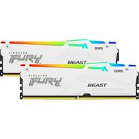 Pamięć Kingston Fury Beast RGB, DDR5, 64GB, 5600MHz, CL36 (KF556C36BWEAK2-64) | KF556C36BWEAK2-64 | 740617333503