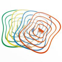 4 vnt./stal. Lankstūs virtuvės plastikiniai pjaustymo blokeliai, neslystantys matiniai antibakteriniai įrankiai 4Pcs Medium