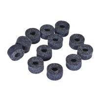 12vnt cimboliniai veltiniai Hi-Hat sankabos veltinio būgnų rinkinys veltinio poveržlė pilka spalva black