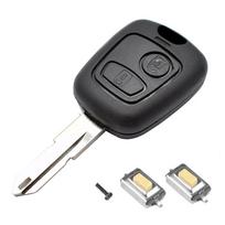 Automobilio nuotolinio valdymo pulto dėklas, skirtas Peugeot 307 107 207 407, skirtas Citroen C1 C2 C3 C4 C5 jungiklio NE73 ašmenims juoda