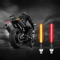 Motociklo LED Posūkių Žibintai Motociklo Indikatorių Lemputės Numerio Plokštelės DRL Moto Mirksintys Galiniai Stabdžių Žibintai Balti Geltoni Raudoni geltona/raudona