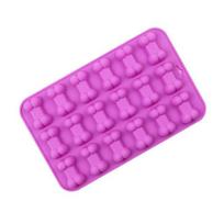 18 vienetų 3D šunų kaulų ledo padėklai, silikoniniai naminiams gyvūnėliams skirtos formelės, muilo šokolado želė Saldainių formelių pyragaičių dekoravimas kepimo formelės. violetinė