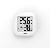 Mažas patalpų termometras skaitmeninis LCD temperatūros jutiklis, drėgmės matuoklis, termometras kambario higrometro matuoklis balta
