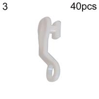 40 vnt lango užuolaidų strypo slydimo bėgių bėgių sklandytuvas užuolaidų stulpelio bėgimo kilpos kabliukas