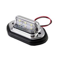 6 LED automobilio valstybinio numerio apšvietimas 12V-24V vandeniui atsparus baltas furgono priekabos žibintas, sunkvežimis, licencija Tai X2A9 1pcs-One-size