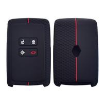 Silikoninis automobilio raktų dėklas, skirtas Renault Kadjar Captur Koleos 2 Clio Espace 5 Master Talisman Scenic 4 Smart Remote Control Fobs apsauginis dangtelis