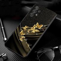 Dėklas, skirtas Samsung Galaxy A51 A71 A01 A11 A21 A21s A31 A41 A72 A52 A42 A32 A22 A12 A02 A02s F42 telefono apvalkalas švytintis drugelis For Samsung A71 5G black