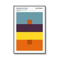 Josef Albers Minimalistinis Menas Abstrakčios Spalvingos Kvadratinės Modernios Plakato Spaudiniai Drobės Tapyba Svetainės Sienos Paveikslas Namų Dekoras 21cm×30cm NoFrame