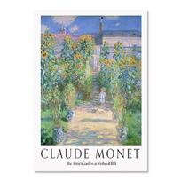Abstraktus Monet paveikslas, Claude'o paveikslų paroda, plakatai ir spaudiniai, vintažinis Monet paveikslas, sodo peizažas, muziejaus sienų paveikslai, svetainės dekoras 21cm×30cm NoFrame