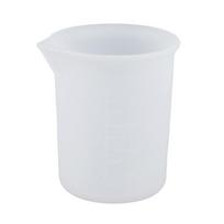 2 vnt. 100 ml matavimo taurelė skaidrios svarstyklės smailus nukreipimo prievadas, apsaugantis nuo išsiliejimo, pasidaryk pats, neskalaujantis silikoninis matavimo puodelis 100ML