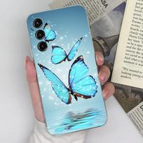 Samsung S20 S21 FE S22 S23+ Ultra S10 S11+ Note10 lite Case Fashion Butterfly skaidrus minkštas silikonas, skirtas Samsung Galaxy Funda Coque buferiui Samsung S9+