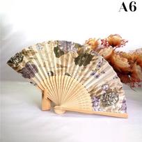 Šilko vėduoklė, kinų japonų stiliaus sulankstoma namų puošmena, vintažinė meno rankdarbių dovana vakarėliui šokių spaudinys gėlių raštas rankų ventiliatoriaus dovana