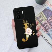 Skirta Xiaomi Redmi A1+ A2+ Plus 10C 12C 11A 9A 8A Pro dėklo galinis dangtelis Matinis smūgiams atsparus minkštas silikoninis kvadratinis Telefono krepšiai Gėlių raidės, skirtos Redmi buferiui Redmi 11A