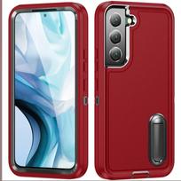 Karinio lygio apsauginis dėklas, skirtas Samsung Galaxy S24 Ultra S23 Plus S22 S 23 22 24 5G 3 IN 1 Telefono priedai Capa for Samsung s24 raudona