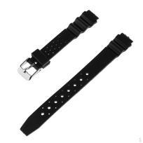 Juodos guminės rankinio laikrodžio apyrankės, dirželis, sportinis skaitmeninis laikrodis, 12 mm black