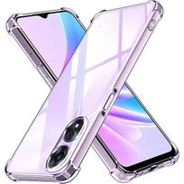 Anti-Drop Aigbag Crystal Soft Clear skaidrus telefono dėklas, skirtas OPPO A18 A38 A58 4G A78 A98 A79 5G A57 A57S A77 A77S RENO 8T 10 Pro OPPO A18 gryna