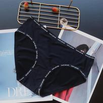 Breathable Panties Thin Women's Adhesive Seamless Underwear Women's Low-rise Women's Briefs One-piece Style M