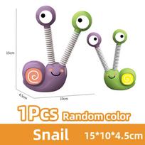 3D Pop Tube Lamp LED Light Snail Push It Bubble Balls Decompression Pipe Anti-stress Vent Fidget Toys for Kids Adults Gifts