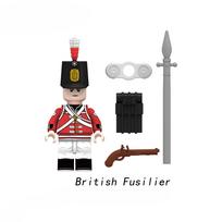 Napoleono karų kariškiai statybiniai blokai Antrojo pasaulinio karo mini veiksmo figūrėlės Prancūzų britų kariniai šautuvai Ginklai Žaislai vaikams
