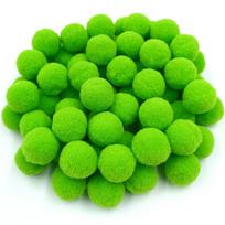 Charm Wedding Decor Plush Ball Pompones Sewing Craft Soft Clothing Decoration Kids Toy Jewelry Accessories 18/25mm Pompom DIY Home Ornament 25mm 20Pcs obuolių žalios spalvos