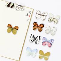4 vnt./pakuotė Magnetinis skirtukas Gražus retro drugelio formos skirtukas knygoms Skaitymo įrankis Kawaii mokyklos biuro reikmenys