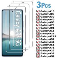 Grūdintas stiklas Samsung Galaxy A50 A30 A20E A10S A40 A70 Ekrano apsauginės plėvelės, skirtos Samsung A21 A31 A51 A71 A41 A22 A32 A52 Glass For Samsung A12 juoda