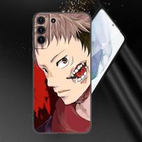 Jujutsu Kaisen Anime Telefono Dėklas Samsung Galaxy S20 S21 FE S22 Ultra S10 Lite S10E S9 S8 Plus S7 Edge Minkštas TPU Juodas Viršelis Samsung S22 Ultra
