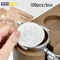 100 vnt Kavos filtravimo popierius Espreso popieriaus filtrai 51 mm 53 mm 58 mm Puck Ekranas Delonghi Breville Portafilter staklėms 51mm balta